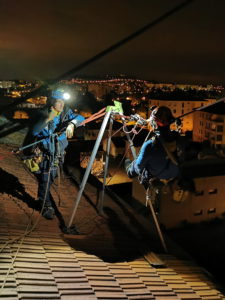 TAF69 cordiste travaux en hauteur. Mise en sécurité d'une cheminée intervention en urgence Villefranche sur Saône